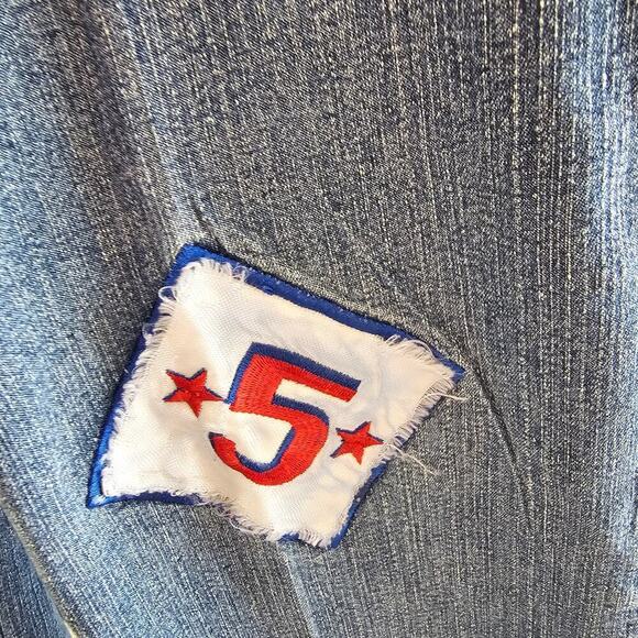 Neeso Y2K Patch Jeans Medium Wash Size 16 - Picture 8 of 10